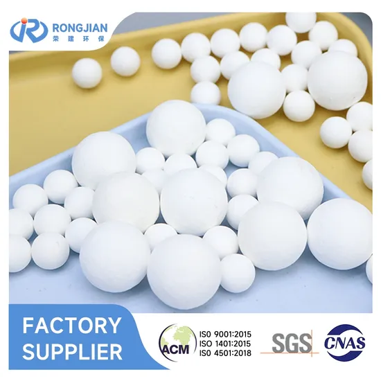 Rongjian Wear Resistant 65-75% Al2O3 Medium Ceramic Alumina Grinding Ball